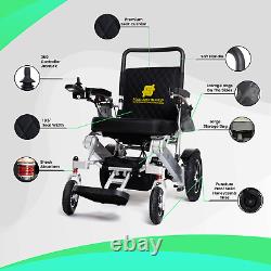 Lightweight Foldable Electric Wheelchair Heavy Duty Durable Power Wheel Chair