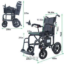 Lightweight Foldable Portable Electric Wheelchair Travel Motorized Powerchair US