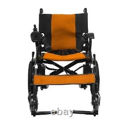 Lightweight Heavy Duty Electric Medical Wheelchair 75 lbs (Long Range) Orange