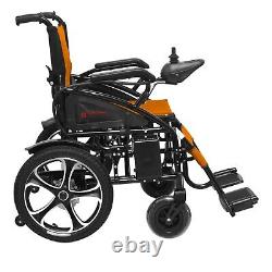 Lightweight Heavy Duty Electric Medical Wheelchair 75 lbs (Long Range) Orange