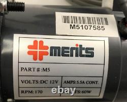 MERITS M5 Mini Electric Mobility Scooter Wheelchair Motor Gearbox Set & Wheels
