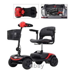 Metro 4 Wheel Mobility Scooter Powered Wheelchair Electric Device Compact Red