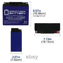 Mighty Max 12V 22AH GEL Battery Replaces Wheelchair / Electric Scooter 2 Pack