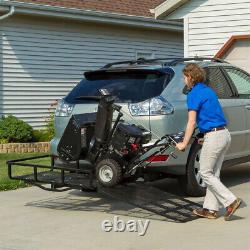 Mobility Electric Scooter Wheelchair 2 Receiver Hitch Carrier Rack with Ramp