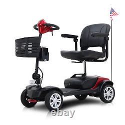 Mobility Electric Scooter for The Elderly Folding Wheelchair Device with LED Light