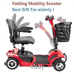 Mobility Scooter 4 Wheel Electric Power Wheelchair for Travel Adults Elderly New