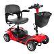 Mobility Scooter 4 Wheel Electric Wheelchair Seniors Adult Compact Travel Basket