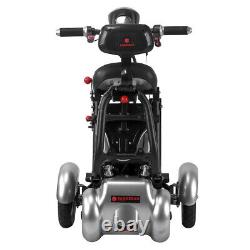 Mobility Scooter Compact Lightweight Mobility Electric Power Wheelchair Silver