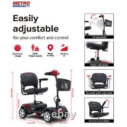 Mobility Scooter Folding Device Electric Power 4Wheel Compact Scooter WheelChair