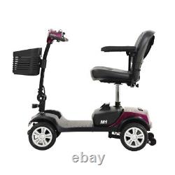 Mobility Scooter Power Wheel Chair 4 Wheels Electric Device Compact for Travel