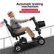 Mobility Scooter Power Wheelchair, Outdoor Compact Electric Device Elderly, Gray