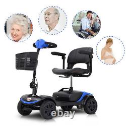 Mobility Scooter Wheel Chair Electric Device Compact for Travel Elderly 4 Wheel