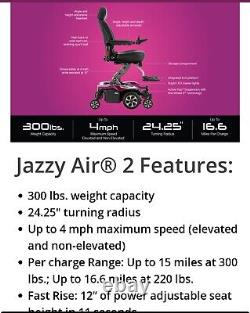 Mobility Scooter/Wheelchair- Pride Jazzy Air 2, Colbolt Blue