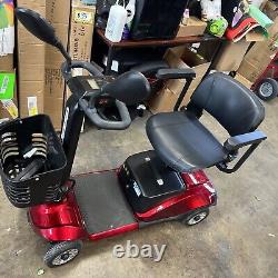 Morrean 4 Wheels Folding Travel Mobility Scooter, Electirc Wheelchair with Baske