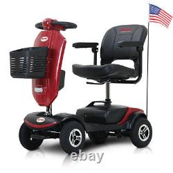 NEW 4 Wheel Travel Mobility Scooter Portable Mobile Wheelchair Device Folding