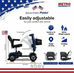 NEW 4 Wheel Travel Mobility Scooter Portable Mobile Wheelchair Device Folding