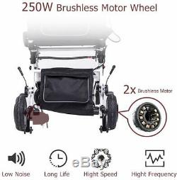NEW Electric Foldable Wheelchair Lightweight Aid Scooter With250W Brushless Motor