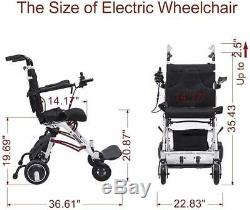 NEW Electric Foldable Wheelchair Lightweight Aid Scooter With250W Brushless Motor