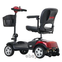 New 4 Wheel Power Mobility Scooter Heavy Duty Travel Portable Mobile Wheelchair