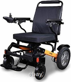 New EWheels EW-M45 Folding Power Electric Wheelchair with Storage Bag Orange