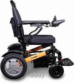 New EWheels EW-M45 Folding Power Electric Wheelchair with Storage Bag Orange
