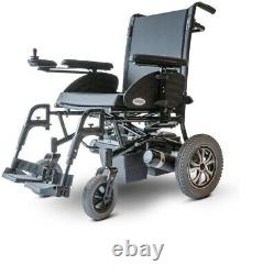 New EWheels EW-M47 Medical Heavy-Duty Folding Power Lightweight Wheelchair Black