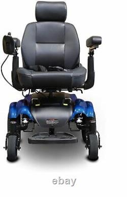 New EWheels EW-M48 Medical Travel Mobility Power Electric Wheelchair Blue