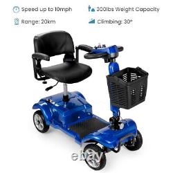 New Electric 4 Wheels Mobility Scooter Foldable Adult Wheelchair Home Travel Use