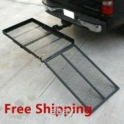 New Fold Up Mobility Carrier Wheelchair Electric Scooter Hitch Rack Medical Ramp