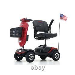 Outdoor Compact Mobility Scooter with Windshield LED Light Electric Wheel Chair
