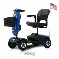 Outdoor Compact Mobility Scooter withWindshield LED Headlight Electric Wheel Chair