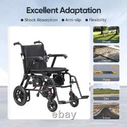 Outdoor Foldable Electric Power Wheelchair Portable Mobility Scooter WheelChair