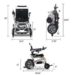 Outdoor Portable Electric Power Wheelchair 180W 4Wheels Folding Mobility Scooter