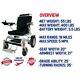Pars Reclining Lightweight Folding Electric Wheelchair 400lbs Max 500w- 18 Miles