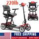 Portable 4-wheel Folding Electric Powered Mobility Scooters For Seniors Adults