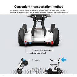 Portable Deluxe Fully Electric Automatic Folding Wheelchair APP/Joystick Control