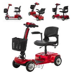 Power 4 Wheels Mobility Scooter Wheelchair Folding Electric Scooters Home Travel