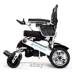 Premium Remote Control Electric Power Wheelchair 330lbs Load Instant Folding Red