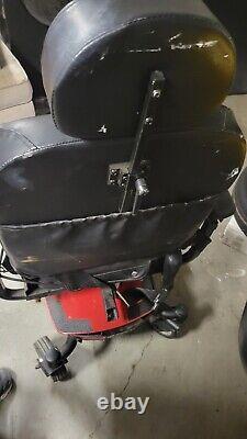 Pride Jazzy Elite ES Red Front-Wheel Drive Power Chair New Batteries