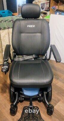 Pride Jazzy Evo 613 Power Chair, Electric Wheelchair, Black and blue -No miles