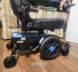 Pride Jazzy Evo 613 Power Chair, Electric Wheelchair, Black and blue -No miles