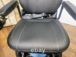 Pride Jazzy Evo 613 Power Chair, Electric Wheelchair, Black and blue -No miles