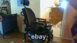 Pride Jazzy J6 Electric Wheelchair, Large, Black, comes with seat padding