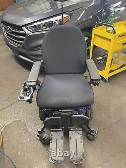 Purple/Black Quantum Q6 Edge 2.0 Power Wheelchair/Mobility Scooter withiLevel