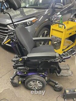 Purple/Black Quantum Q6 Edge 2.0 Power Wheelchair/Mobility Scooter withiLevel