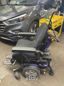 Purple/Black Quantum Q6 Edge 2.0 Power Wheelchair/Mobility Scooter withiLevel