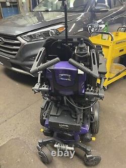 Purple/Black Quantum Q6 Edge 2.0 Power Wheelchair/Mobility Scooter withiLevel