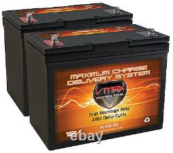 QTY2 VMAX MB96 AGM Batteries 12V EA FOR 24V LEVO COMBI POWER Wheelchair scooter