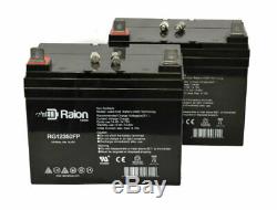 Raion 12V 35Ah Electric Mobility Rascal 600C Scooter Battery 2PK