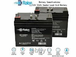 Raion 12V 35Ah Electric Mobility Rascal 600F Scooter Battery 2PK